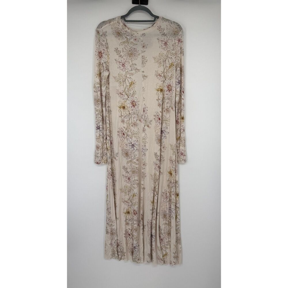 Natural Life Cream Floral Cut To Any Length Dress Size XS